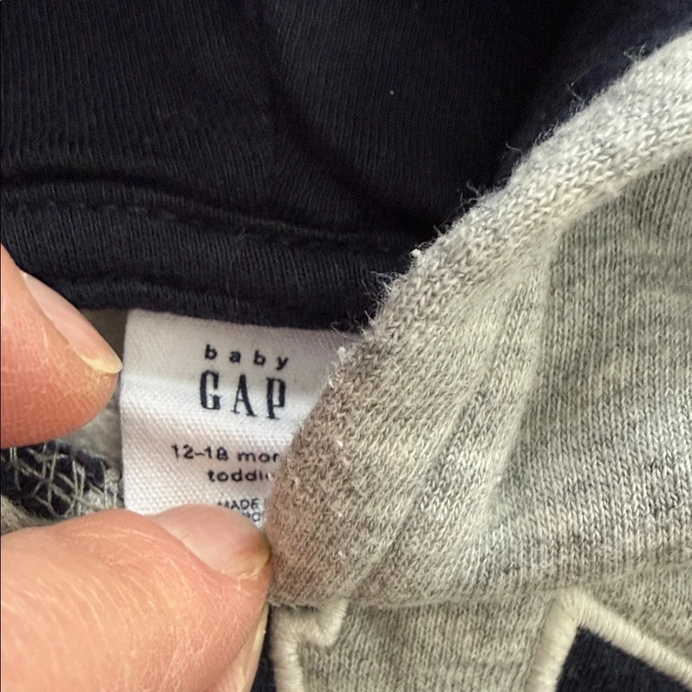 GAP Gray Hoodie and Beige Pants Set